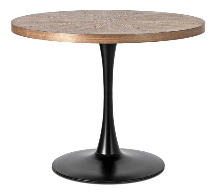 Blagovaonski set Lateral (orah + crna + siva) (za 4 osobe)