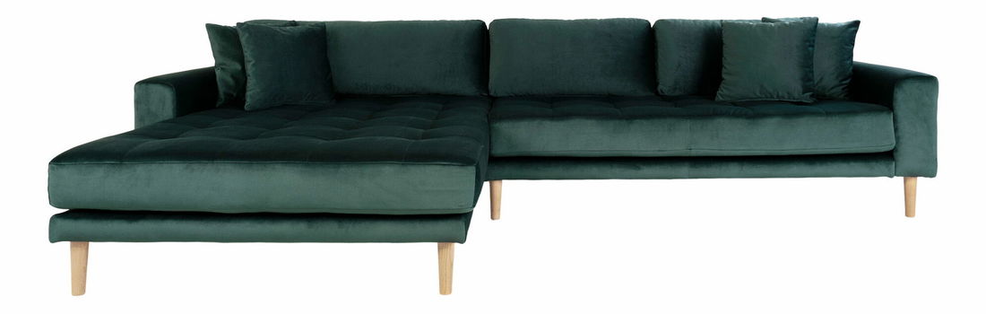 Rohová sedacia súprava (L) Lvaveriaora (zelená)