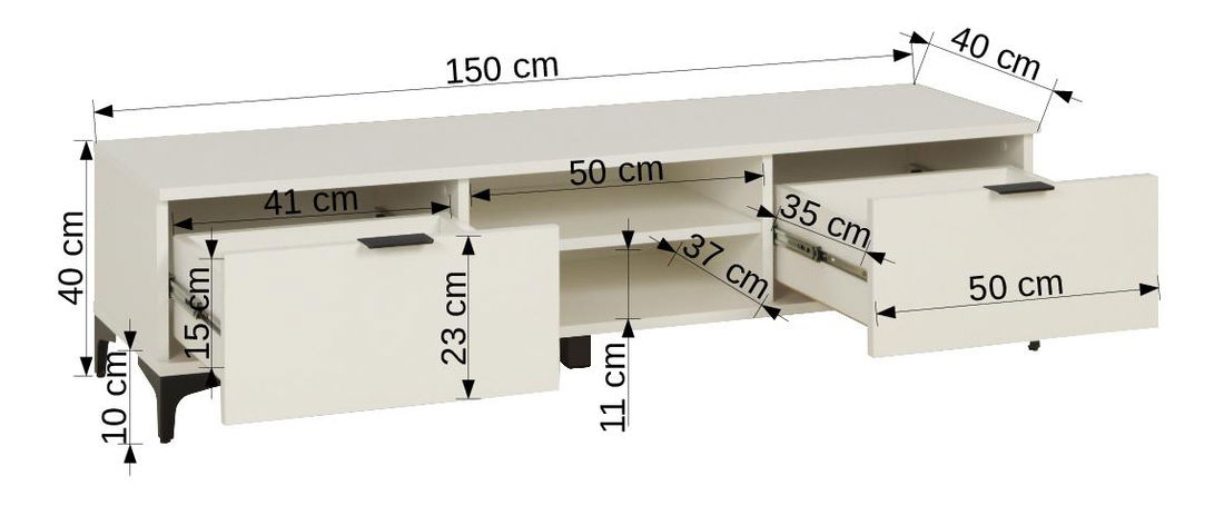 Masă TV Lea (Stejar artisan)