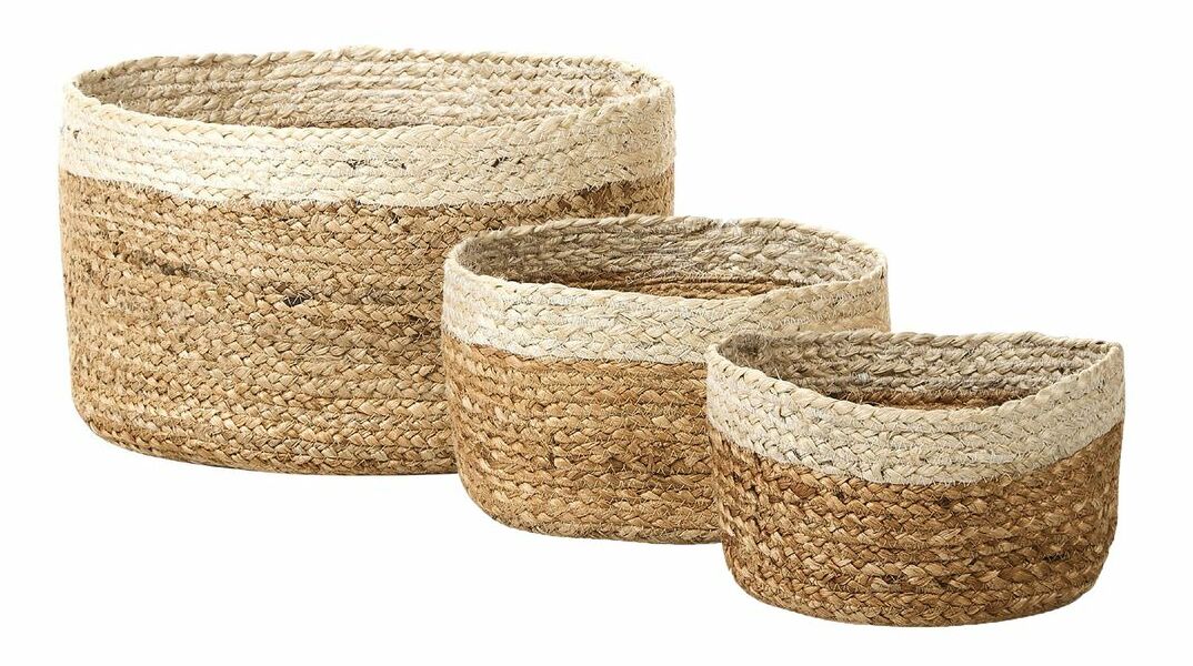 Set 3 ks úložných košov Tagmine (prírodná) 