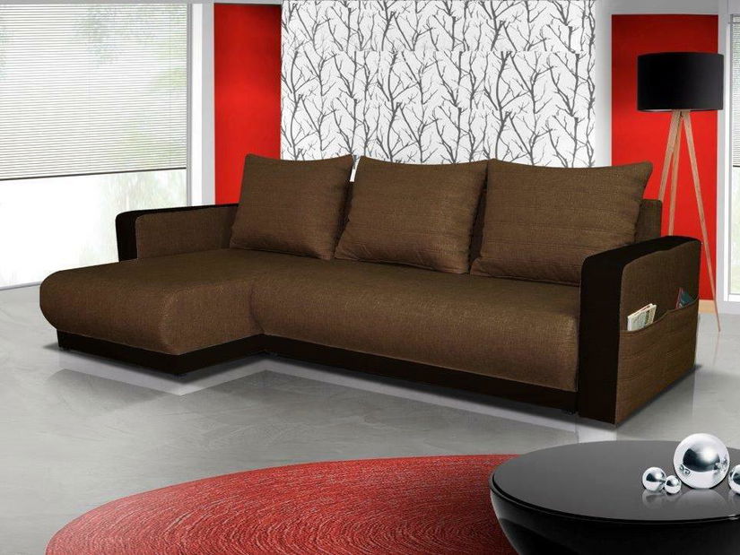 Sarok kanapé FrIra (barna + sötétbarna) (B)