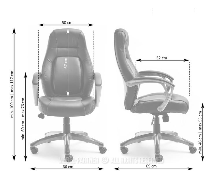 Fotel Druker (fekete + szürke)