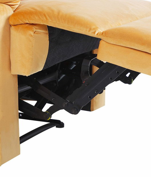 Relaxačné kreslo Elsia (horčicová)