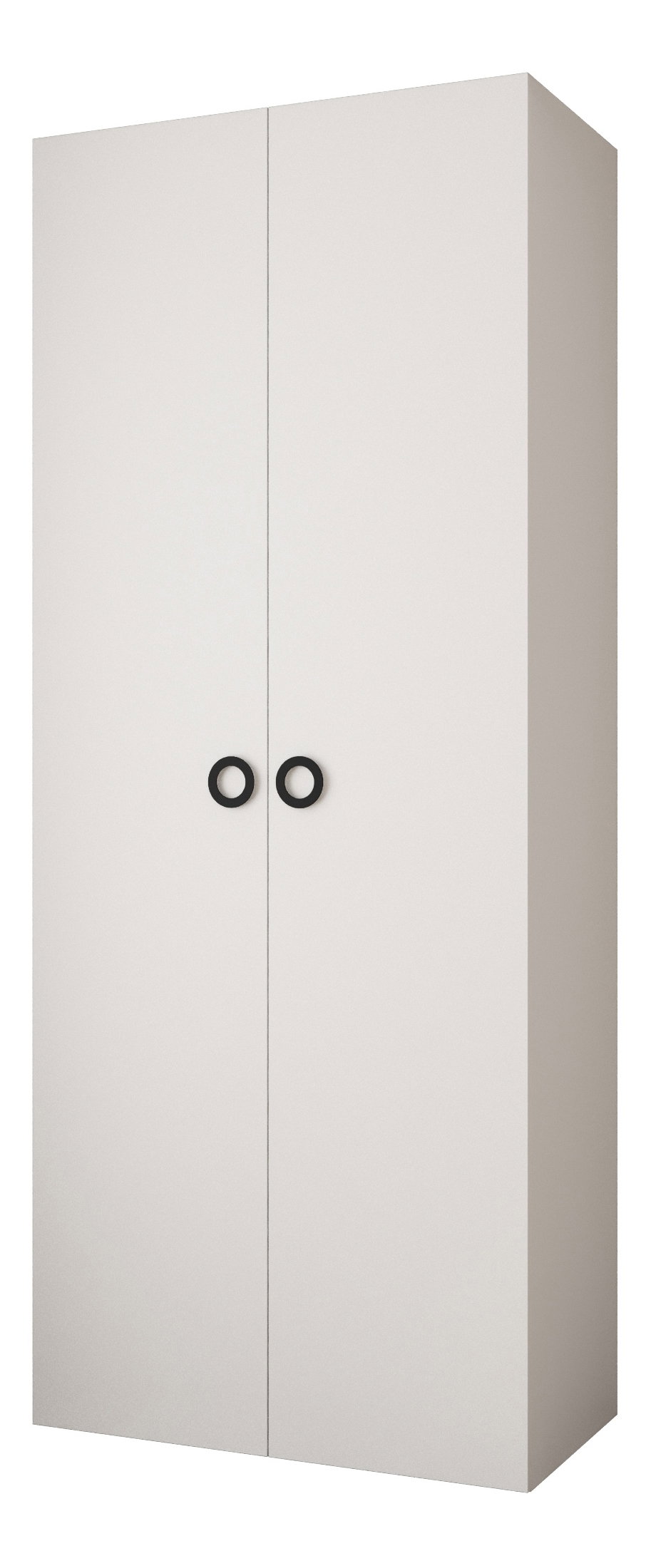 Dulap de haine 100 cm Carmela 40-1 (alb + Negru)