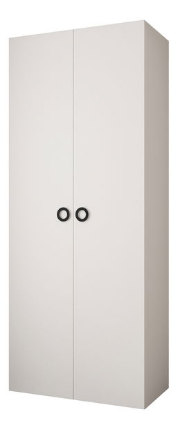 Dulap de haine 100 cm Carmela 40-1 (alb + Negru)