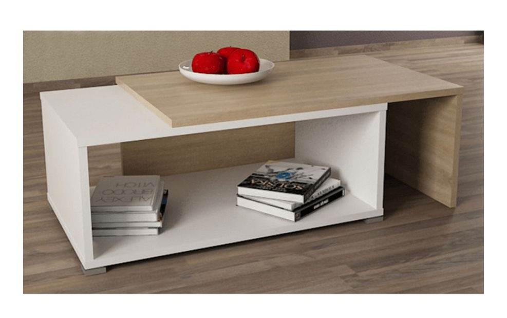 Dohányzóasztal Dron (sonoma tölgy + fehér)