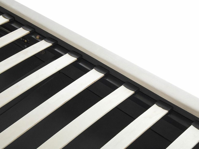 Manželská posteľ 160 cm Batil (béžová) (s roštom) (s úl. priestorom)