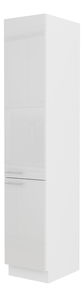 Potravinová kuchynská skrinka Lavera 40 DK 210 2F (biela + lesk biely)