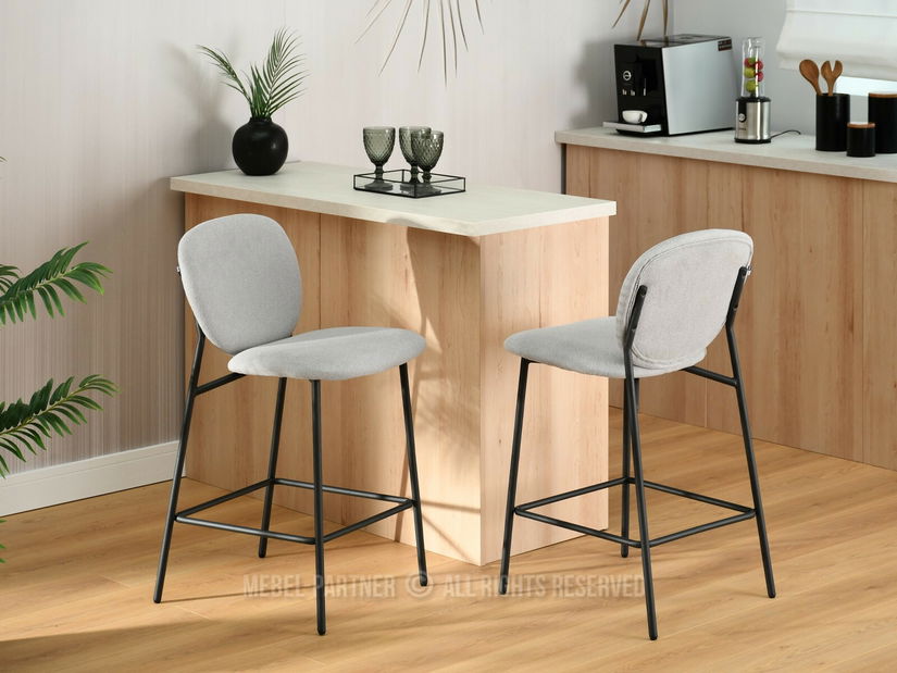 Scaun bar Aurelese (gri + negru)