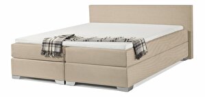 Bračni krevet Boxspring 180 cm PREMIER (s madracima) (bež)