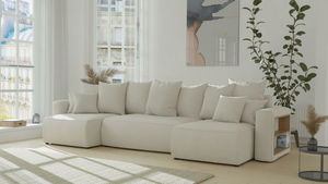 Rohová sedačka Solina U (béžová)