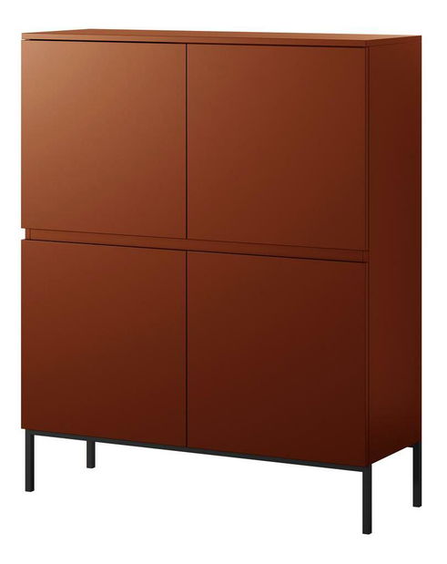 Skrinka Bennasi B1 (červená tehla + čierna)