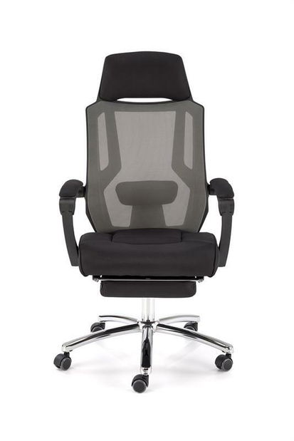 Fotoliu de birou Fareet (Gri închis + Negru)