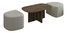 Set de 2 măsuțe de cafea Twinset (nuc)