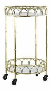 Kolica za posluživanje SAFTA (zlatna + mramorni efekt) *rasprodaja