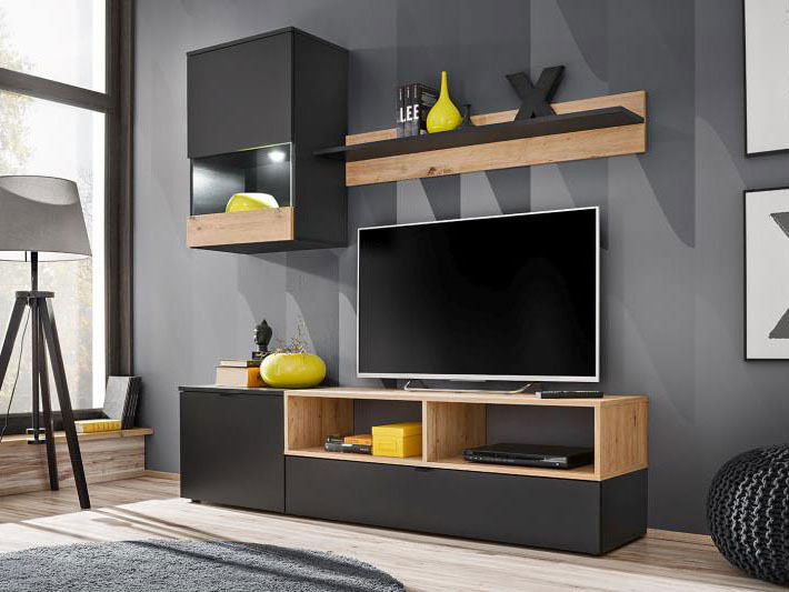 Mobilier living Mana (Negru)