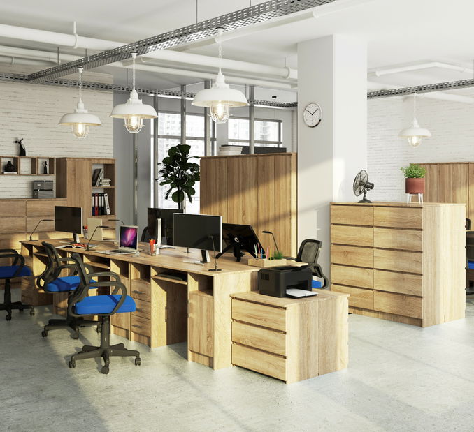 Masă PC Aziza (stejar sonoma)