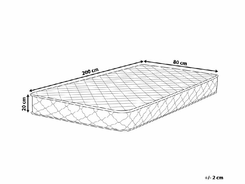 Taštičkový matrac 80x200 cm DURUO