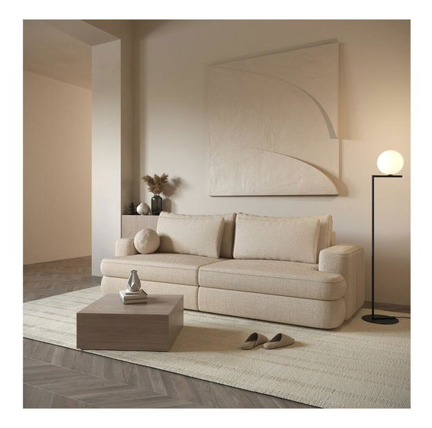 Trosjed Mello (svijetlobež + crna)