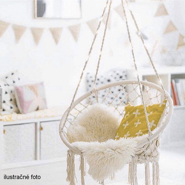 Fotoliu balansoar suspendat Amarea (alb)