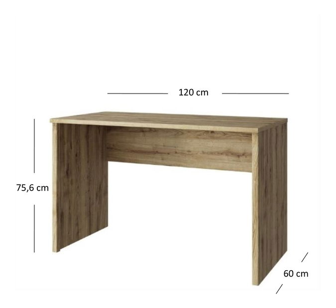 PC asztal Deloris 120 (navarra tölgy)