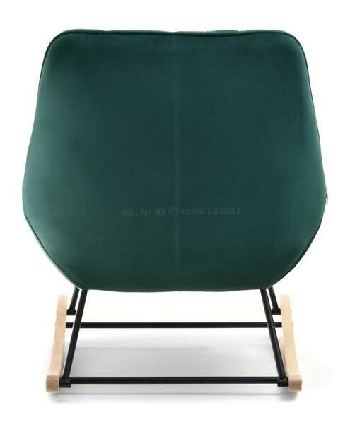 Kreslo Bertie (zelená + buk čierny)