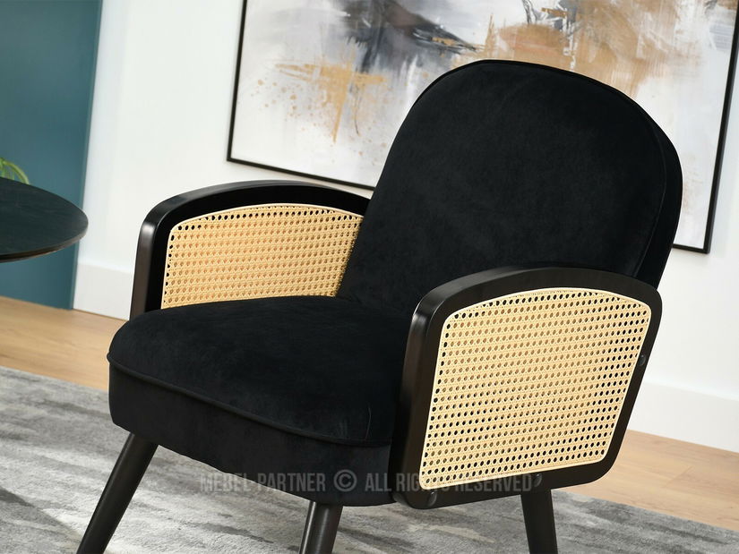 Fotoliu Will (negru)