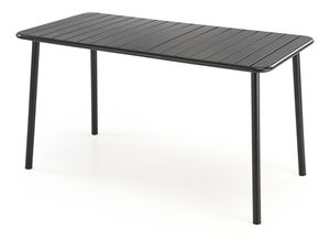 Masă de grădină Basto 1 (negru) (pentru 6 persoane)
