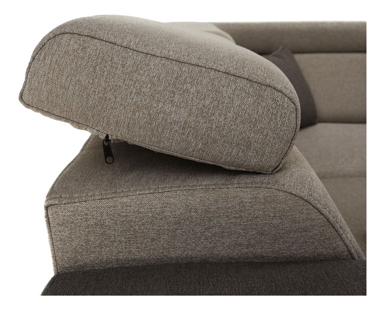 Colțar în formă de U Imani (maro deschis + maro)