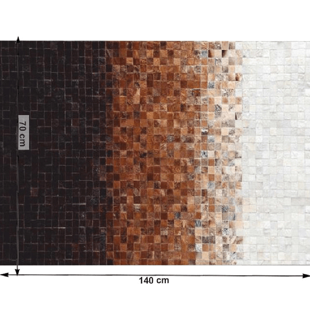 Luxusný kožený koberec 70x140 cm Kazuko typ 7