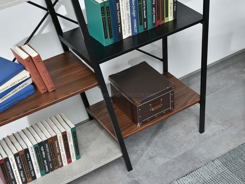 Regál Gecon Reg (patchwork + fekete)