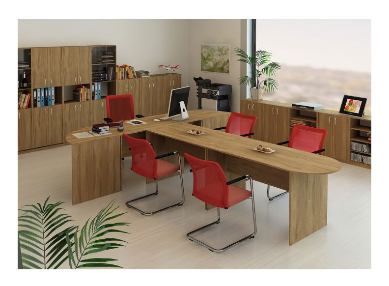 Písací stôl Tempo Asistent New AS 020PI bardolino tmavé