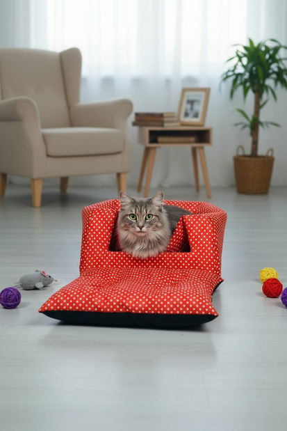 Peliešok pre mačky Bepa 3 (červená)