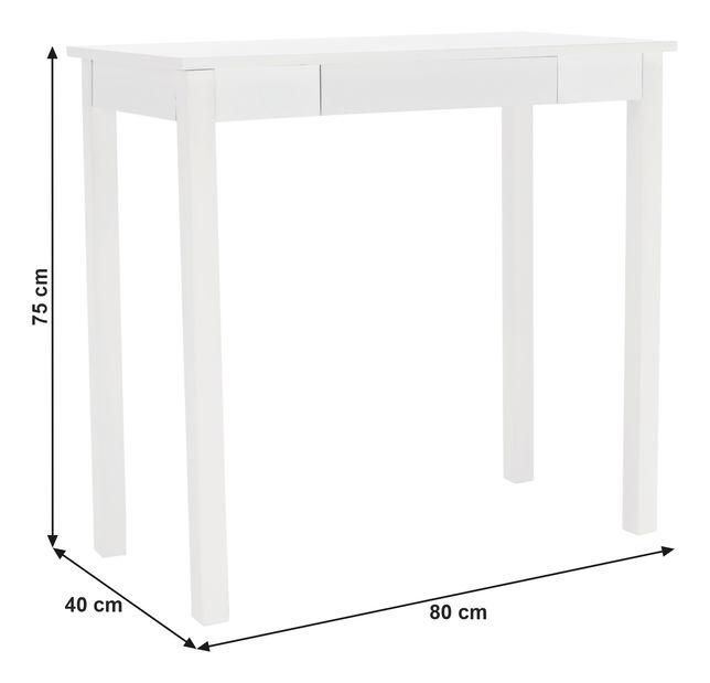 Măsuță consolă Amorette (alb)