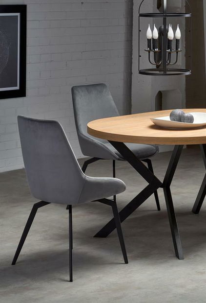 Étkezőasztal Peperoni (arany tölgy + fekete)