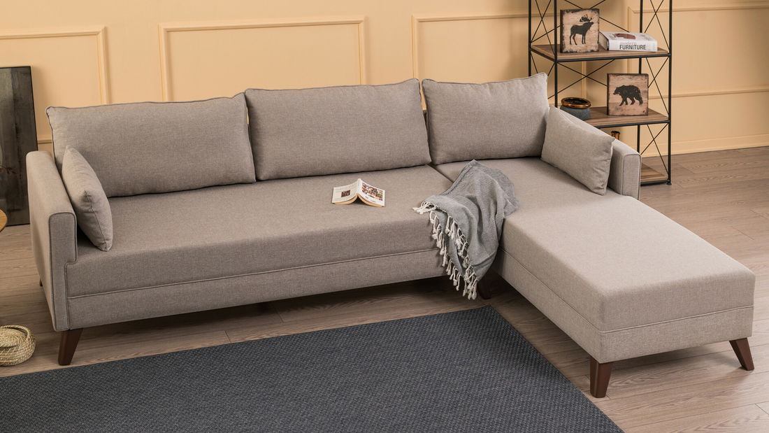 Canapea extensibilă Bellina 1 (bej) (D)