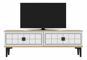 TV stolík/skrinka Yutta (dub + biela)