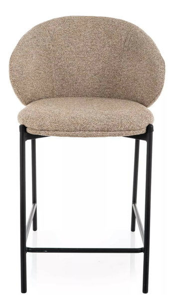 Barová stolička Kimito H 2 (čierna + béžová)