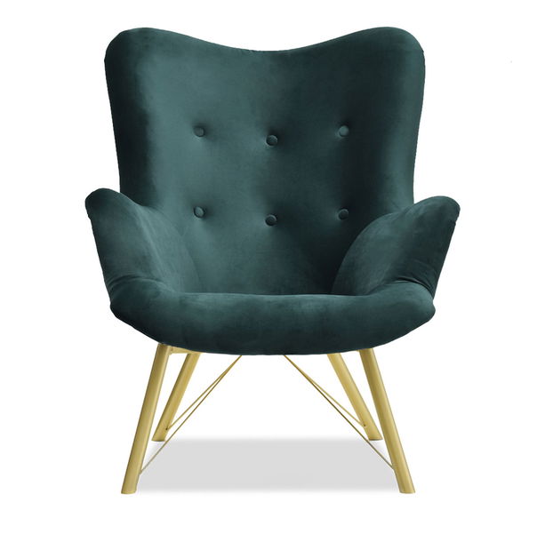 Fotoliu relax Dawntawn (verde + auriu)