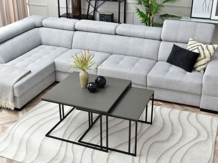 Set solića za kavu (2 kom.) Destapamos (grafit + crna)