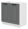 Alsó konyhaszekrény a mosogató alá Lucid 80 ZL 2F BB (dustgrey + fehér)