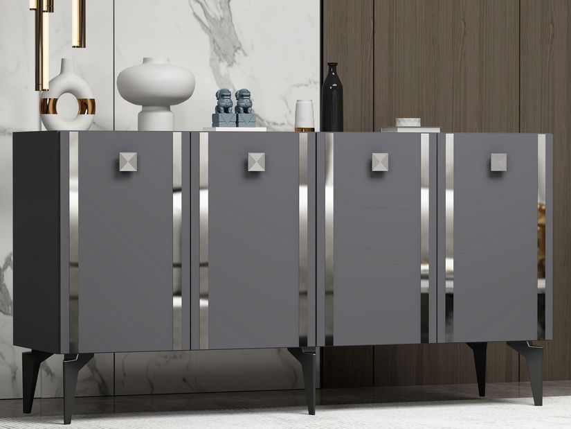 Skrinka Tobuvu 1 (antracit + strieborná) 