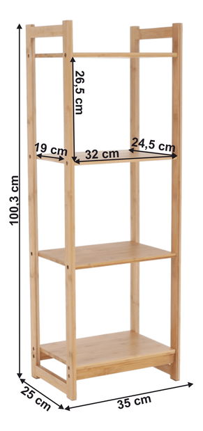 Regál Imperio 2 (hnedá)