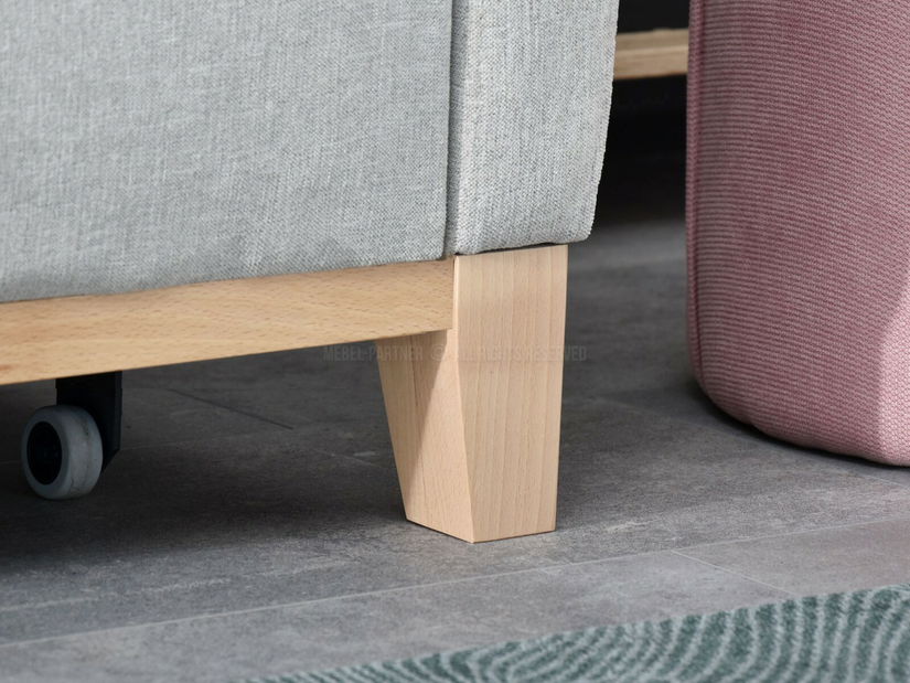 Canapea două locuri Biblioteca (gri + stejar)