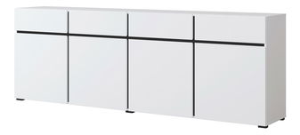 Komoda Crossroad W25 (čierna + biela)