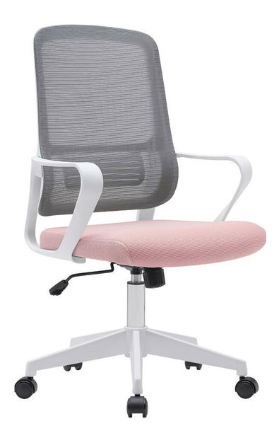 Fotoliu birou Salomi 1 (roz + gri + alb)