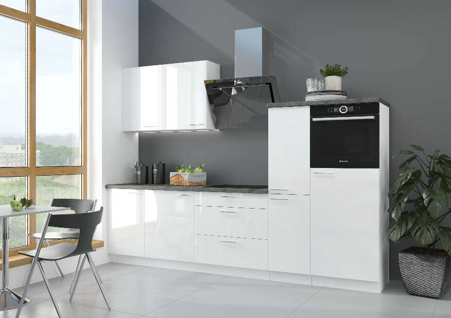 Beépített mosogatógép ajtó Lavera ZM 713 x 446 (fehér + fényes fehér) *kiárusítás