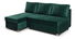 Rohová sedačka Manimi 03 (tmavozelená) (L)