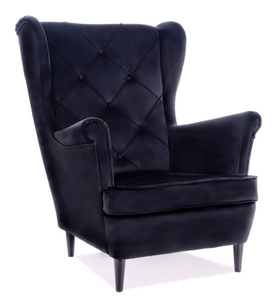 Relaxačné kreslo Laure (čierna + wenge)