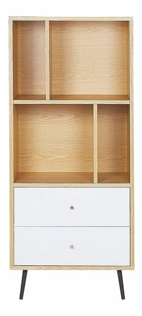 Raft RIMEN (lemn deschis + alb)